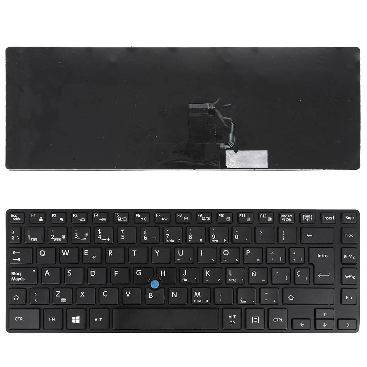 Picture of New Replacement Laptop Keyboard For TOSHIBA Z40 BLACK FRAME BLACK (With Point stick,Win8) SP Layout